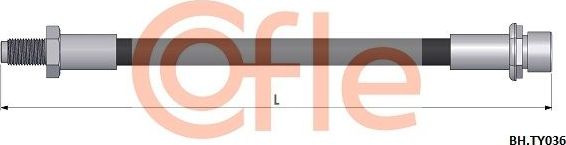 Тормозной шланг Cofle. Артикул 92.BH.TY036