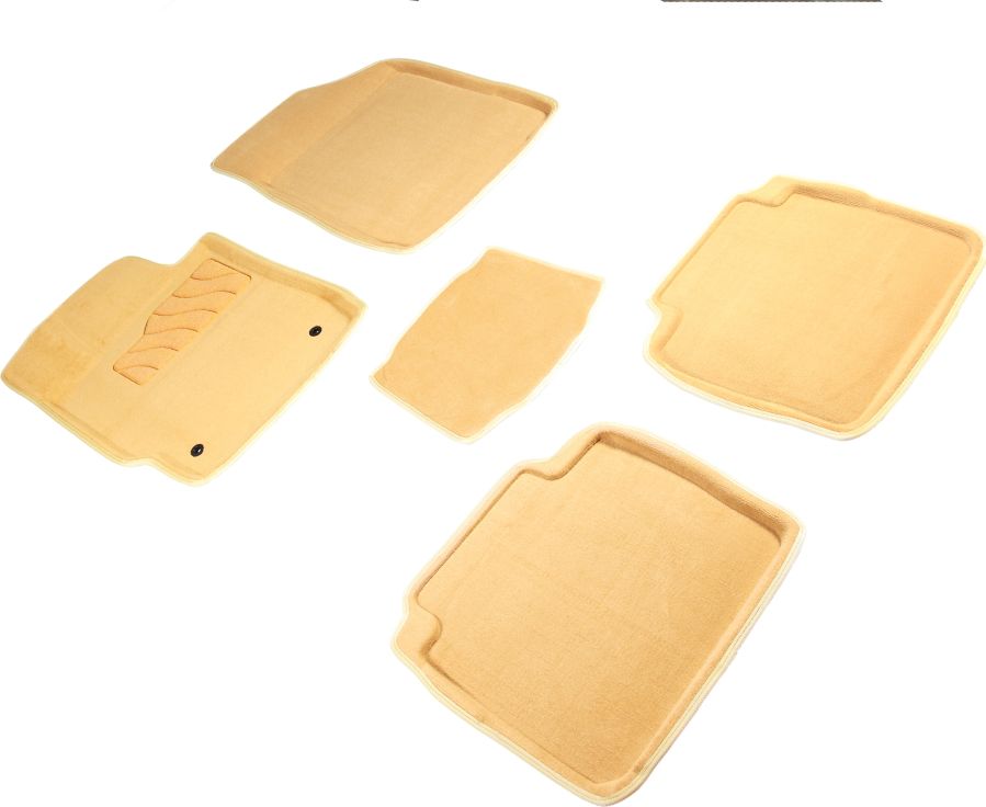 Коврики Seintex 3D ворсовые для салона Toyota Camry 40 (V40, XV40) 2006-2011. Бежевые. Артикул 84111