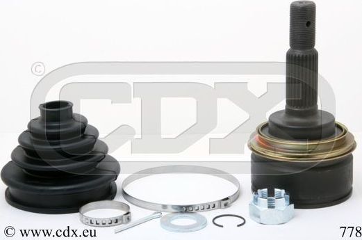 Шрус наружный (граната) CDX для Toyota Carina E 1992-1997. Артикул 778