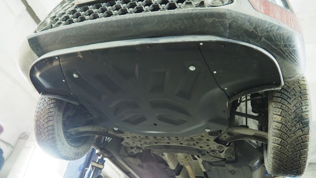 Защита композитная АВС-Дизайн для картера и КПП Kia Soul III 2019-2026. Артикул 11.34k