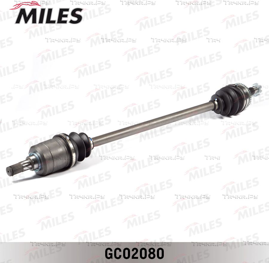 Полуось (привод в сборе, приводной вал) Miles правая для Nissan Primera P11 1996-2002. Артикул GC02080