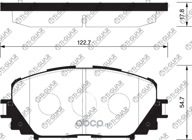 Тормозные колодки (TI-Guar). Артикул TG1518