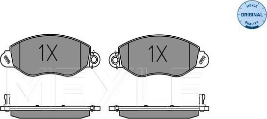Тормозные колодки Meyle Original. Артикул 025 234 3418/W
