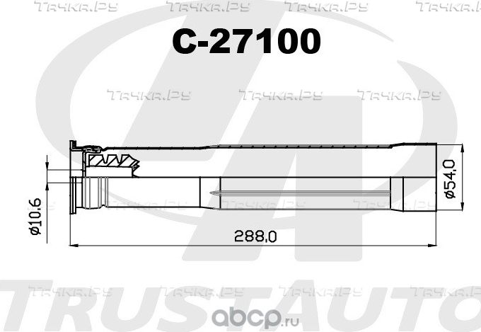 Защитный комплект амортизатора ТА (Trustauto). Артикул C27100