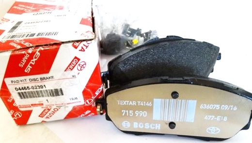 Тормозные колодки Toyota. Артикул 0446502391