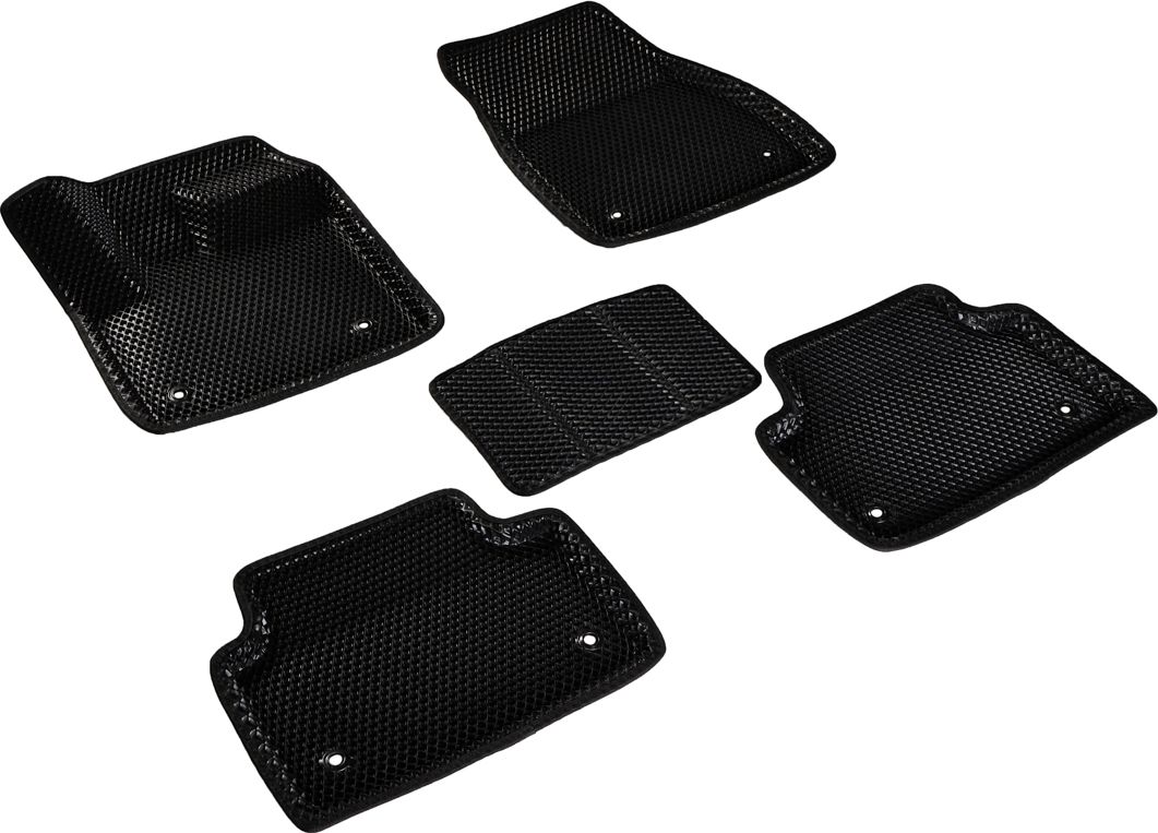 Коврики Seintex 3D EVA ромб для салона Land Rover Range Rover Evoque II 2018-2026 ЧЕРНЫЕ. Артикул 98391