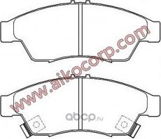 Колодки SUZUKI Liana (2001-2007) передние (Aiko). Артикул PF9804