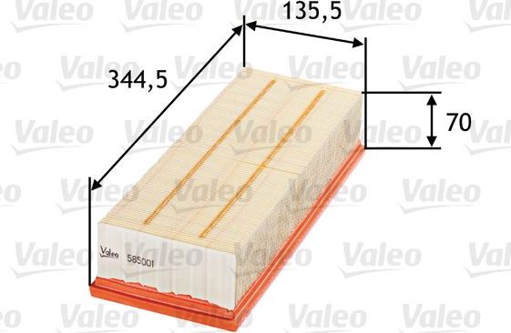 Воздушный фильтр Valeo. Артикул 585001