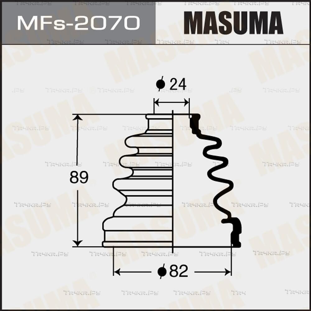 Пыльник ШРУСа внутренний Masuma передний для Toyota Caldina II 2000-2001. Артикул MFs-2070
