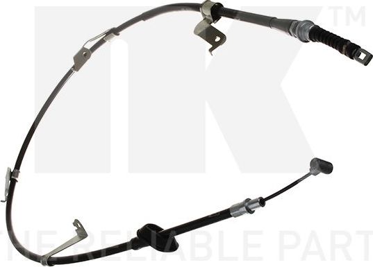 Трос ручника (тросик ручного тормоза) NK левый для Suzuki Swift IV 2010-2017. Артикул 905235