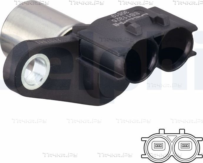 Датчик положения коленвала Delphi для Toyota Avensis I 1999-2003. Артикул SS11325