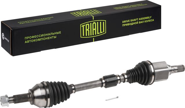 Полуось (привод в сборе, приводной вал) Trialli передняя левая для Nissan Juke I 2010-2019. Артикул AR 1421