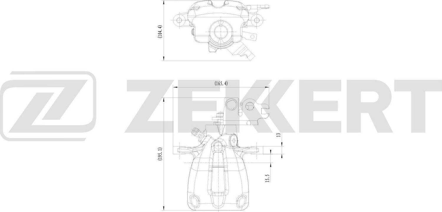 Тормозной суппорт Zekkert (алюминий). Артикул BS-8331