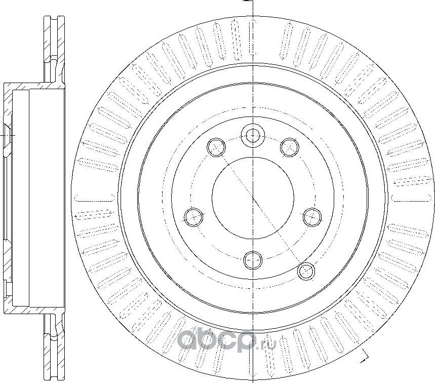 Диск тормозной (G-Brake). Артикул GR20379