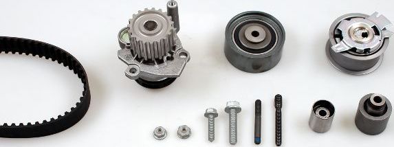 Помпа (водяной насос) с комплектом ремня ГРМ Hepu. Артикул PK05691