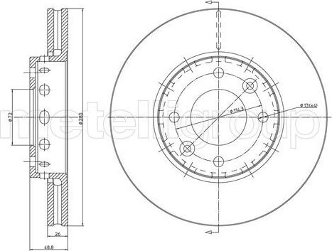 Тормозной диск Trusting. Артикул DF159