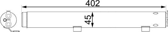 Осушитель кондиционера Mahle Behr. Артикул AD 285 000S