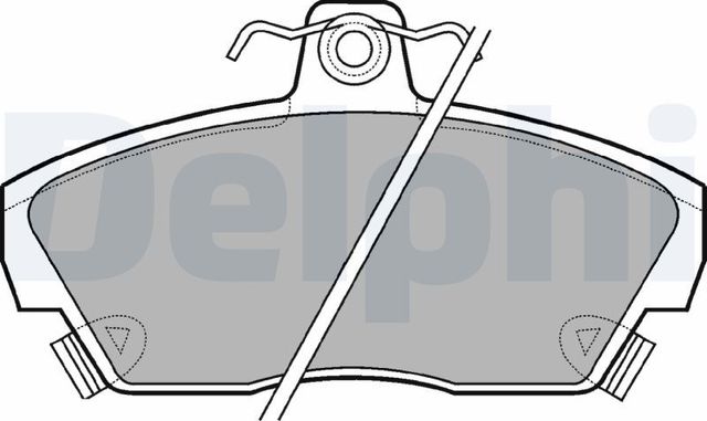 Тормозные колодки Delphi (Low-Metallic) передние для Rover 400 II (HH-R) 1995-2000. Артикул LP618