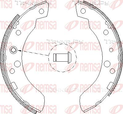 Тормозные колодки Remsa. Артикул 4111.00