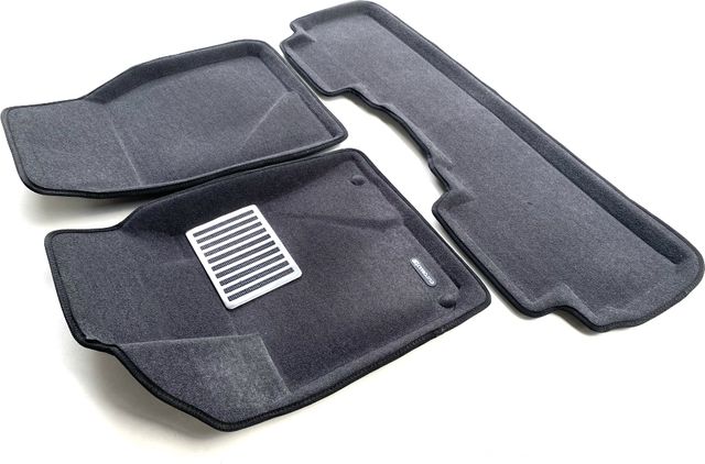 Коврики текстильные Euromat 3D Lux для салона Toyota Highlander II 2010-2013 СЕРЫЕ. Артикул EM3D-005111G