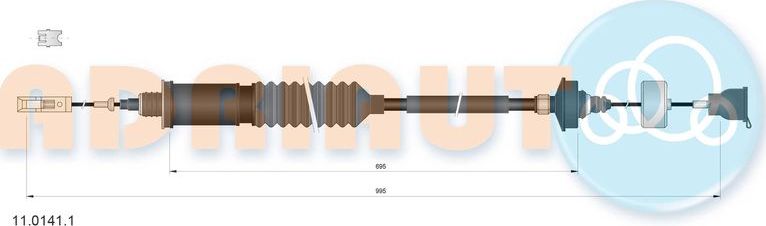 Трос сцепления Adriauto. Артикул 11.0141.1