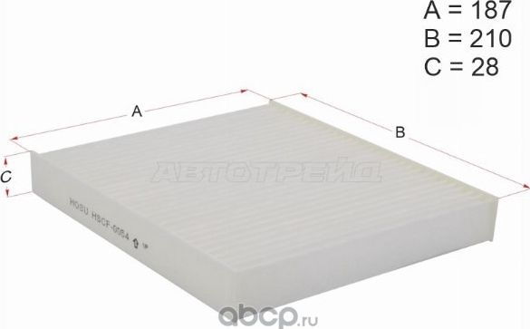 ФИЛЬТР САЛОНА SUBARU IMPREZA GD 0007 (Hosu). Артикул HSCF0054