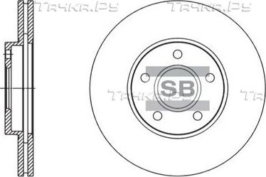 Тормозной диск Sangsin Hi-Q передний для Ford Transit Connect I 2002-2013. Артикул SD5305