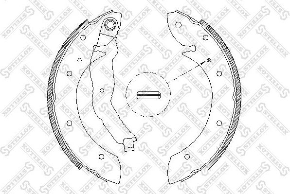 Тормозные колодки Stellox задние для Renault Espace III 1996-2002. Артикул 407 100-SX