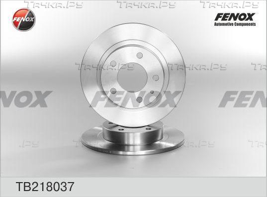Тормозной диск Fenox задний для Mazda 626 V (GF) 1997-2002. Артикул TB218037