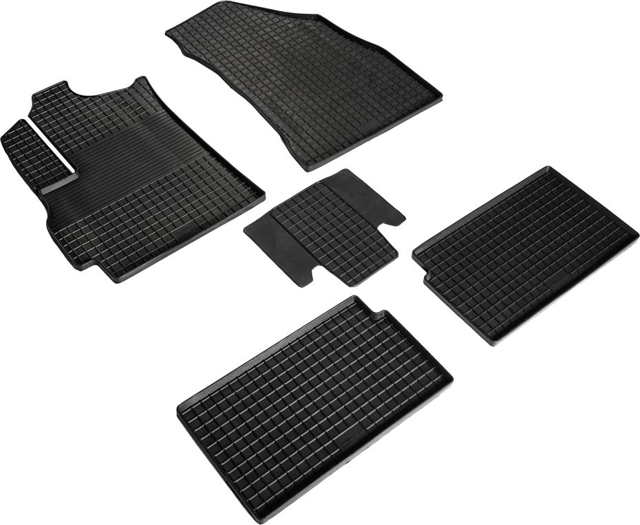 Коврики резиновые Seintex с узором сетка для салона Omoda C5 2022-2026. Артикул 99182