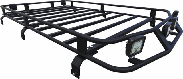 Багажник экспедиционный Podgotoffka 2100х1200х120 с креплениями на водостоки для УАЗ Пикап 2008-2026. Артикул PGT-B.15.02