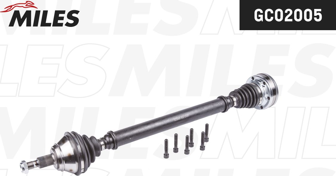Полуось (привод в сборе, приводной вал) Miles. Артикул GC02005