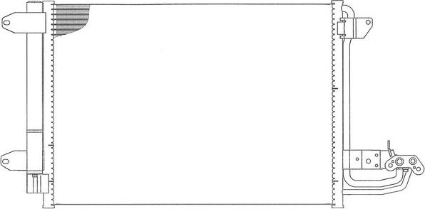 Радиатор кондиционера (конденсатор) Sakura. Артикул 5761-9801