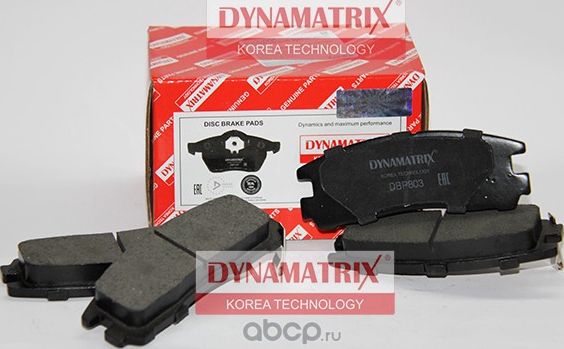 Колодки тормозные дисковые (Dynamatrix-Korea). Артикул DBP803