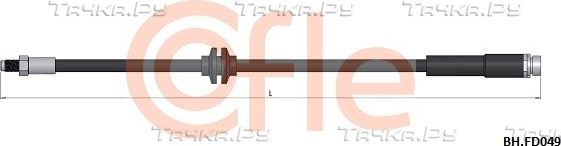 Тормозной шланг Cofle задний для Ford Focus II 2006-2010. Артикул 92.BH.FD049