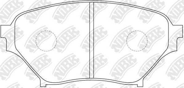 Тормозные колодки NiBK. Артикул PN5486