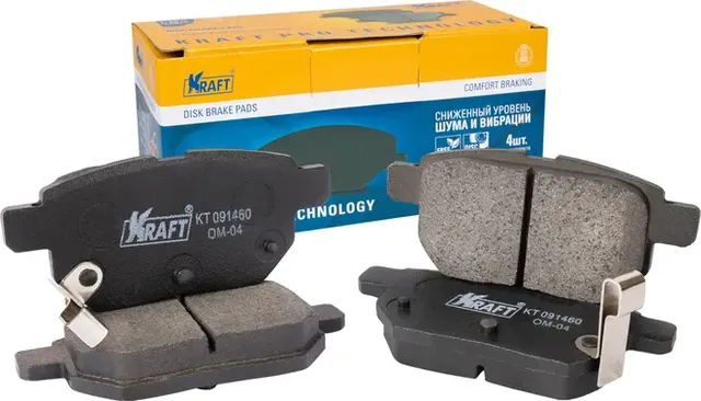 Колодки тормозные TOYOTA AURIS/COROLLA 06- 1.6 задн. (Kraft). Артикул KT091460