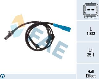 Датчик ABS FAE передний для Citroen C3 III 2016-2026. Артикул 78313