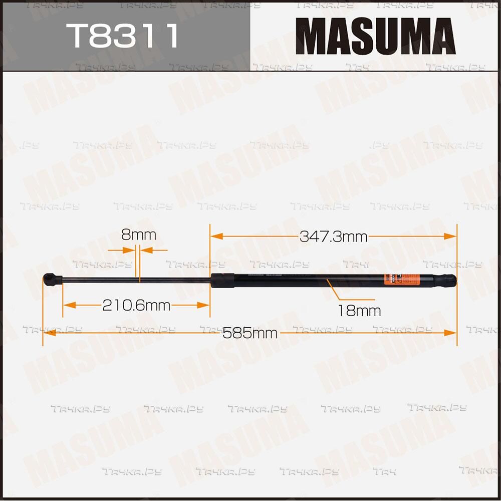 Амортизатор (упор) багажника Masuma. Артикул T8311
