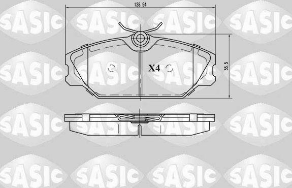 Тормозные колодки Sasic. Артикул 6214008