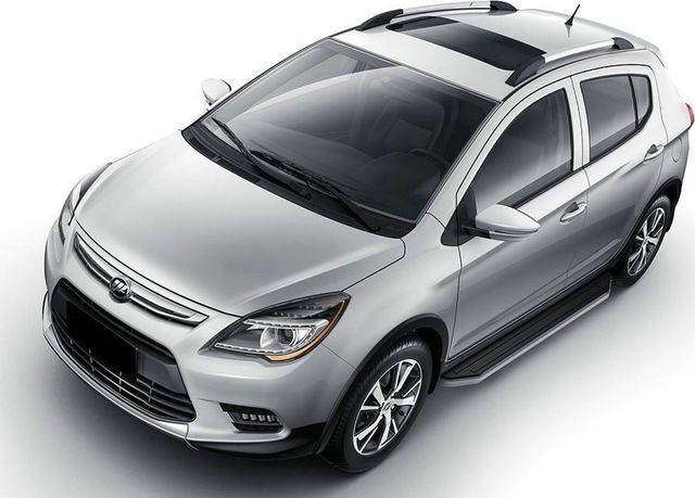 Пороги алюминиевые Rival Premium для Lifan X50 2015-2026. Артикул A173ALP.3303.1