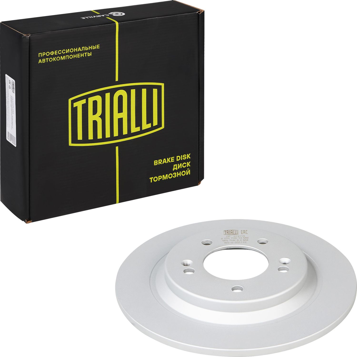 Тормозной диск Trialli задний для Kia Soul II 2014-2019. Артикул DF 073113