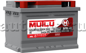 Аккумулятор 60ач 540а SFB R+ EN SMF 56054 242*175*175мм обратная полярность (Mutlu). Артикул LB260054A