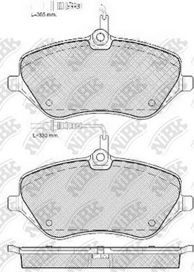 Тормозные колодки NiBK. Артикул PN0470W