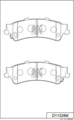 Тормозные колодки MK Kashiyama. Артикул D11328M