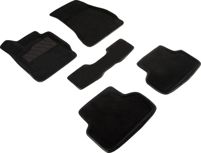 Комплект ковриков 3D Seintex для салона BMW 5 G30 2016-2023 ЧЕРНЫЙ. Артикул 92931