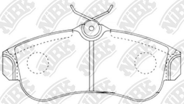 Тормозные колодки NiBK. Артикул PN2180