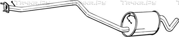 Глушитель (средняя часть) Bosal (Бельгия). Артикул 290-089