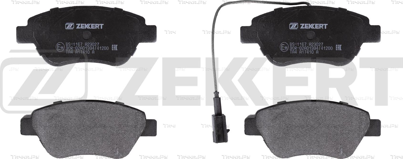 Тормозные колодки Zekkert передние для Fiat Doblo I 2004-2015. Артикул BS-1167