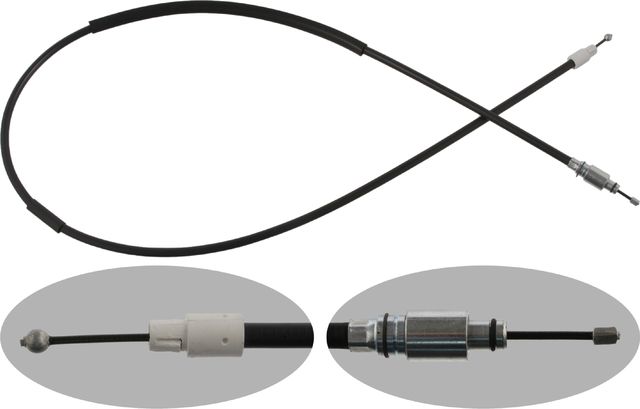 Трос ручника (тросик ручного тормоза) Febi Bilstein. Артикул 36935